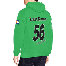 Load image into Gallery viewer, Aces Green All Over Print Hoodie for Men (USA Size) (Model H13)