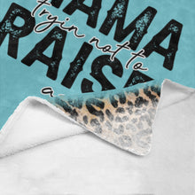 Load image into Gallery viewer, Just a mama trying not to raise Blanket Ultra-Soft Micro Fleece Blanket 30''x40''