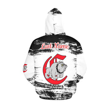 Load image into Gallery viewer, Bulldog All Over Print Hoodie for Women (USA Size) (Model H13)