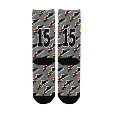 Load image into Gallery viewer, Altitude Sock Grey Number Custom Socks for Women