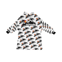 Load image into Gallery viewer, Altitude Sherpa Lined Hoodie White Pattern Blanket Hoodie for Women