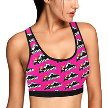 Load image into Gallery viewer, Altitude Sports Bra Pink Pattern Women's All Over Print Sports Bra (Model T52)