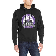 Load image into Gallery viewer, PS 50/50 Black l Men's Classic Hoodie (Model H17)