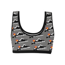 Load image into Gallery viewer, Altitude Sports Bra Grey Pattern Women's All Over Print Sports Bra (Model T52)