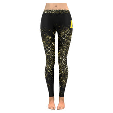 Load image into Gallery viewer, EE A leg 4 Women's Low Rise Leggings (Invisible Stitch) (Model L05)