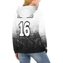 Load image into Gallery viewer, Crusher Women with Number/Name All Over Print Hoodie for Women (USA Size) (Model H13)