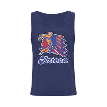 Load image into Gallery viewer, Azteca Tank Navy Blue Words Women Women's Tank Top