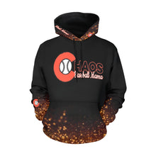Load image into Gallery viewer, Chaos Mama Hoodie First Name Hood, Last Name/Number/Nick Name Back All Over Print Hoodie for Women (USA Size) (Model H13)