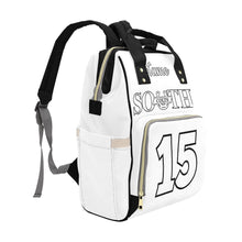 Load image into Gallery viewer, South BP White Multi-Function Diaper Backpack/Diaper Bag (Model 1688)