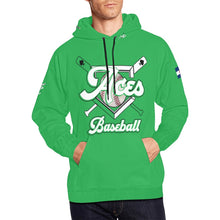 Load image into Gallery viewer, Aces Green All Over Print Hoodie for Men (USA Size) (Model H13)