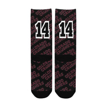 Load image into Gallery viewer, Crusher Socks Number Black Custom Socks for Women