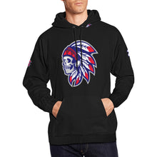 Load image into Gallery viewer, Tribe Black All Over Print Hoodie for Men (USA Size) (Model H13)