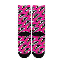 Load image into Gallery viewer, Altitude Pink Socks Custom Socks for Women