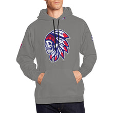 Load image into Gallery viewer, Tribe Grey All Over Print Hoodie for Men (USA Size) (Model H13)