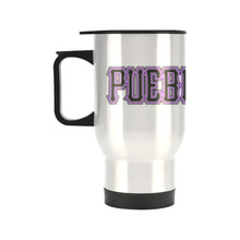 Load image into Gallery viewer, Pueblo Steel Name/Number Travel Mug (Silver) (14 Oz)