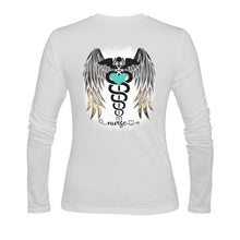 Load image into Gallery viewer, RN Nursing Sign G Sunny Women's T-shirt (long-sleeve) (Model T07)