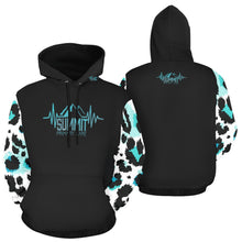 Load image into Gallery viewer, Summit Women Fit Black Hoodie Arms All Over Print Hoodie for Women (USA Size) (Model H13)