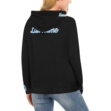 Load image into Gallery viewer, PW Black Cheer Mom Hoodie Full Custom Name, LN, Year All Over Print Hoodie for Women (USA Size) (Model H13)