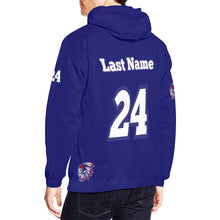 Load image into Gallery viewer, Tribe Navy All Over Print Hoodie for Men (USA Size) (Model H13)