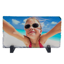 Load image into Gallery viewer, Keepsake Photo Rock Slate- Circle, Square, Heart, Rectangle