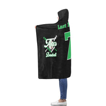 Load image into Gallery viewer, Aces 12 Flannel Hooded Blanket 56''x80''