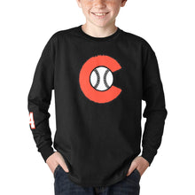 Load image into Gallery viewer, Chaos Long Sleeve Youth Number Kids' Rib Cuff Long Sleeve T-shirt (Model T64)