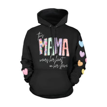 Load image into Gallery viewer, Mama Black All Over Print Hoodie for Women (USA Size) (Model H13)