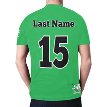 Load image into Gallery viewer, Aces Green Custom Back New All Over Print T-shirt for Men (Model T45)