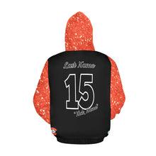 Load image into Gallery viewer, Chaos Mama Glitter full Sleeve Hood All Over Print Hoodie for Women (USA Size) (Model H13)