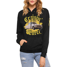 Load image into Gallery viewer, DOM Black Car All Over Print Hoodie for Women (USA Size) (Model H13)