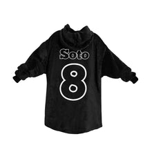 Load image into Gallery viewer, PS Sherpa Lined Hoodie black Blanket Hoodie for Women