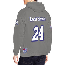 Load image into Gallery viewer, Tribe Grey All Over Print Hoodie for Men (USA Size) (Model H13)