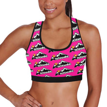 Load image into Gallery viewer, Altitude Sports Bra Pink Pattern Women's All Over Print Sports Bra (Model T52)