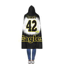 Load image into Gallery viewer, East Football Flannel Hooded Blanket 56''x80''