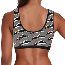 Load image into Gallery viewer, Altitude Sports Bra Grey Pattern Women's All Over Print Sports Bra (Model T52)