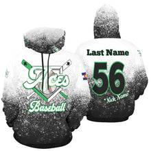 Load image into Gallery viewer, Aces B/W All Over Print Hoodie for Men (USA Size) (Model H13)