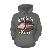 Load image into Gallery viewer, Cruisin' for Cure 4 Grey All Over Print Hoodie for Men (USA Size) (Model H13)
