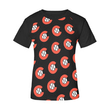 Load image into Gallery viewer, Chaos Rag Women's Raglan T-Shirt/Front Printing (Model T62)