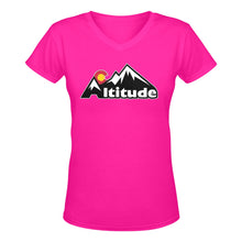 Load image into Gallery viewer, Altitude In October we wear pink Women's Deep V-neck T-shirt (Model T19)