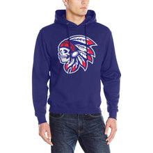 Load image into Gallery viewer, Tribe 50/50 Black Main Men's Classic Hoodie (Model H17)