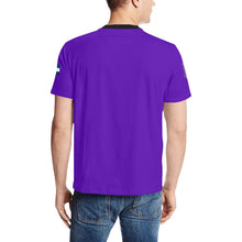 Load image into Gallery viewer, PS purple b SHIRT2 Men's All Over Print T-Shirt (Solid Color Neck) (Model T63)
