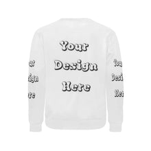 Load image into Gallery viewer, Custom Your Design Here- Male Crewneck Men's Rib Cuff Crew Neck Sweatshirt (Model H34)