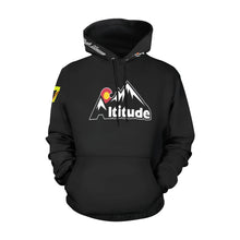 Load image into Gallery viewer, Altitude Black Last name/Number Nickname Softball Numers All Over Print Hoodie for Women (USA Size) (Model H13)