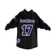 Load image into Gallery viewer, Tribe Sherpa Lined Hoodie Black Blanket Hoodie for Women