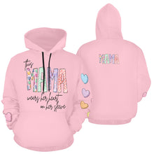 Load image into Gallery viewer, Mama Light Pink F All Over Print Hoodie for Women (USA Size) (Model H13)