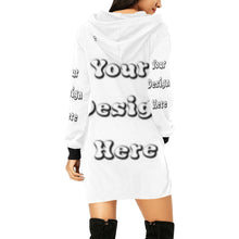 Load image into Gallery viewer, Custom Your Design Here- Female Hoodie Dress All Over Print Hoodie Mini Dress (Model H27)