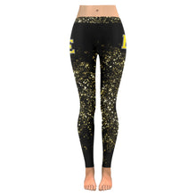 Load image into Gallery viewer, EE A leg 1 Women's Low Rise Leggings (Invisible Stitch) (Model L05)