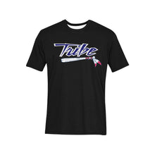 Load image into Gallery viewer, Tribe Shirt Left Chest Black Tribe k Men's All Over Print T-Shirt (Solid Color Neck) (Model T63)