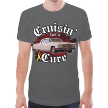 Load image into Gallery viewer, Cruisin' for Cure 2 Grey New All Over Print T-shirt for Men (Model T45)