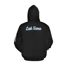 Load image into Gallery viewer, PW Black Cheer Mom Hoodie Full Custom Name, LN, Year All Over Print Hoodie for Women (USA Size) (Model H13)